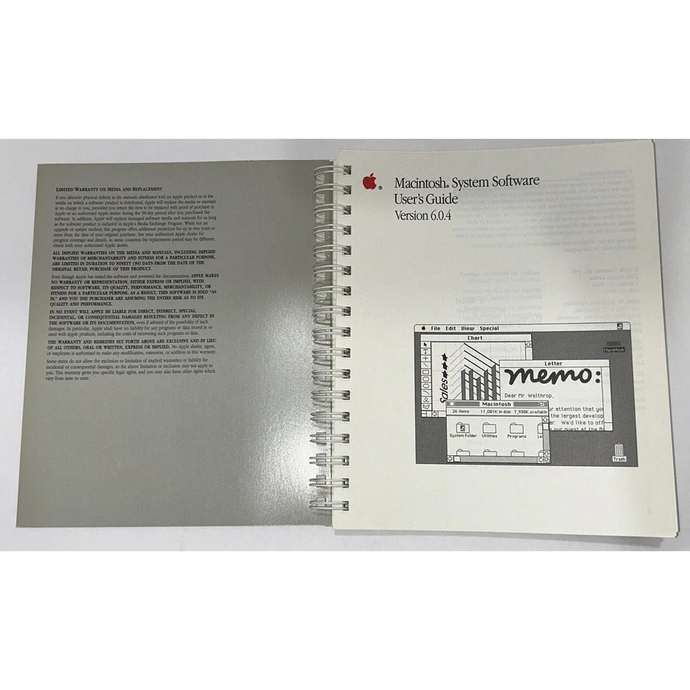 Macintosh System Software User's Guide‎ 1989 Version 6.0.4 Apple Vintage